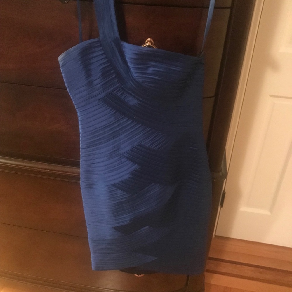 Blue BCBG Max Azria bandage mini dress